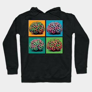 Pop Grooved Brain Coral - Cool Underwater Hoodie